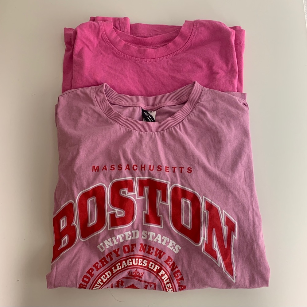 H&M Oversized Graphic T Shirt Lot Large